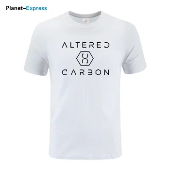 

2019 New Arrival Summer Fashion Altered Carbon Print Tshirt Television TV Show Tops Tees Cotton Short Sleeve O-Neck T-Shirt Men