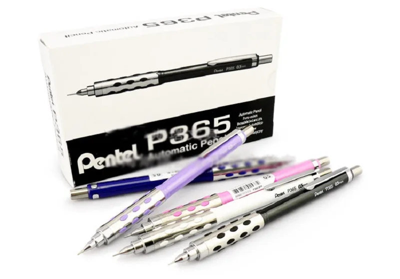 Pentel P365 5 видов цветов 0,5 мм пресс-тип металла механические карандаши 5 шт./лот