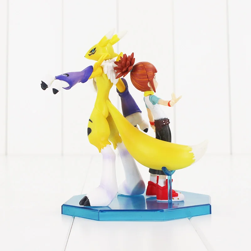 14 см G.E.M GEM Renamon& Макино Ruki фигурка игрушки Аниме Digimon Приключения Лиса Модель Кукла коллекционная игрушка