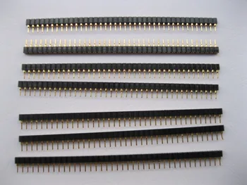 

12 pcs Gold Plated 2.54mm Breakable Pin Header 1x40 40pin Male L7.43mm Single Row Strip