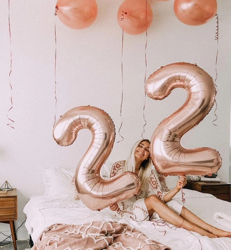 40 дюймов большой номер 1 Воздушные шары розовое золото большой один год баллон девочка мальчик 1 день рождения первый день рождения партии Воздушные шары поставки