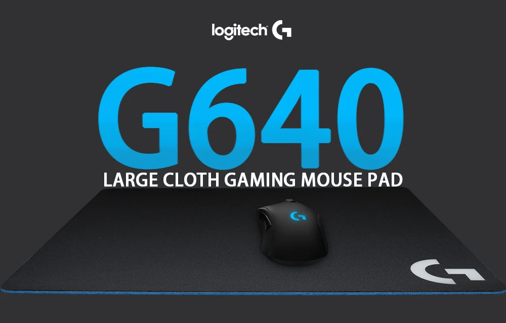 Коврик для мыши от logitech G640, большой тканевый игровой коврик для мыши для геймера, для игр с настройкой низкого dpi