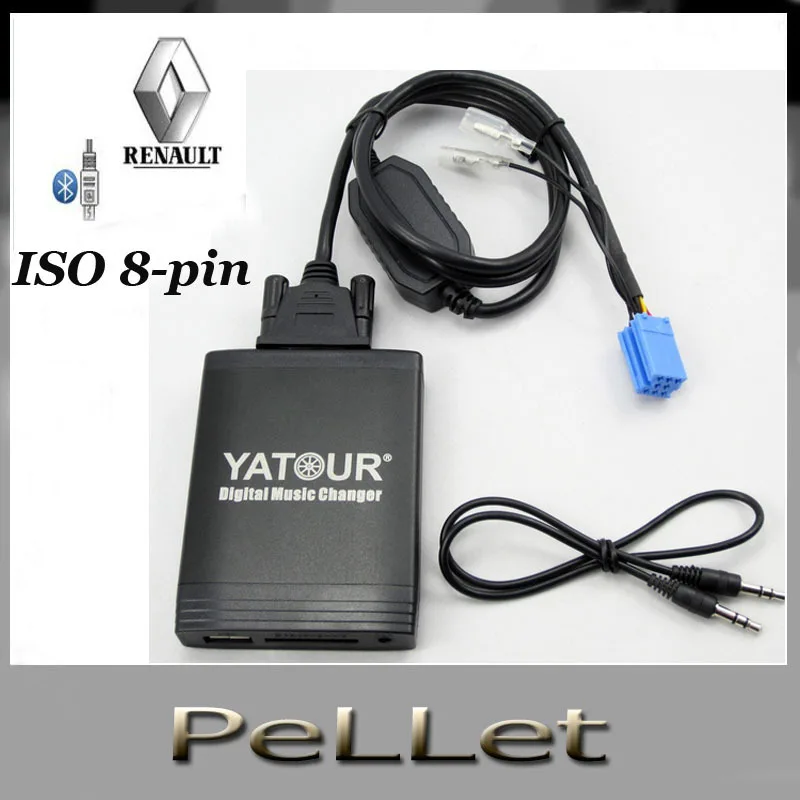 Car MP3/WMA Integration kit for Renault VDO Dayton ISO 8 pin USB SD AUX