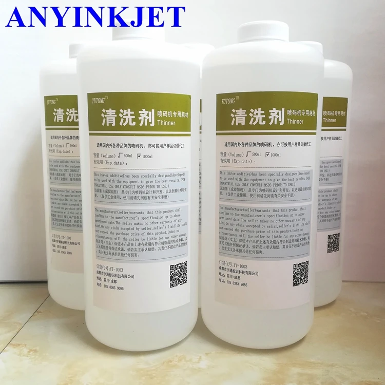 1000ML clean liquid Thinner For CIJ inkjet printer Printhead Printer