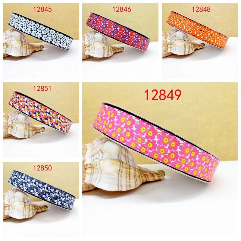 

Free shipping 2017 new arrival ribbons Hair Accessories ribbon 10 yards printed grosgrain ribbons 12845