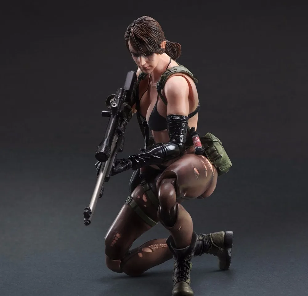 Play Arts Kai Metal Gear Solid 5 The Phantom Pain тихий яд змея PA 25 см ПВХ фигурка кукла игрушки детский
