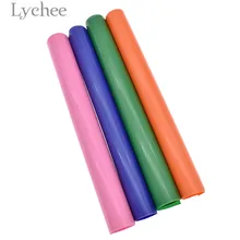 Lychee 30x50 см ПУ теплопередача Винил сплошной цвет гладить на ткани DIY декоративные пленки для одежды сумка