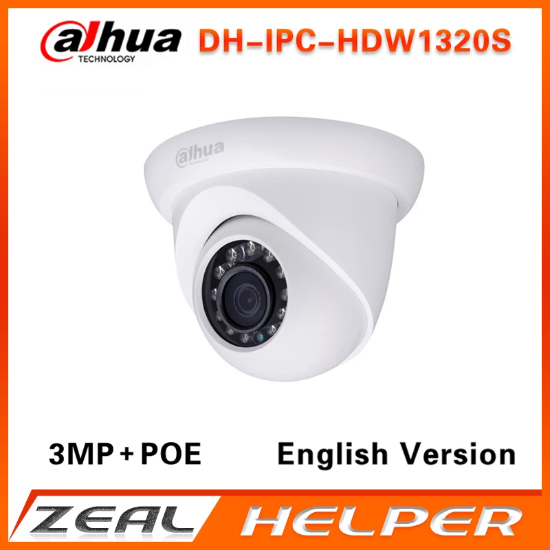 Оригинал Dahua ipc-hdw1320s заменить IPC-HDW4300S 3mp IP Камера 1080 P PoE ONVIF IP67 ИК купольная сетевая