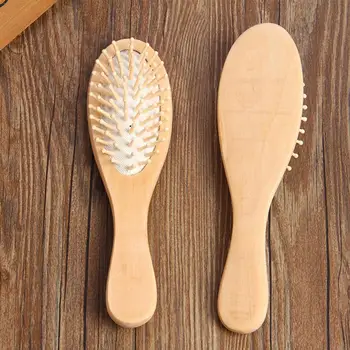 

1 Pc New Massage Wooden Comb Bamboo Hair Vent Brush Brushes Hair Care and Beauty SPA Massager Combs Wholesale