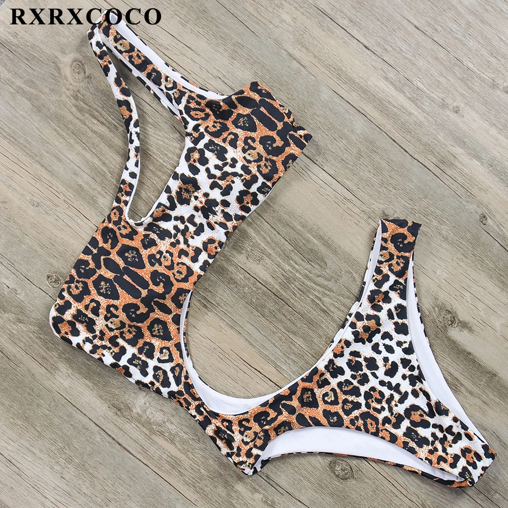 

RXRXCOCO Newest One Piece Swimsuit 2019 Sexy Backless Swimwear Women Halter Push Up Bathing Suit Beach Wear Monokini For Girl