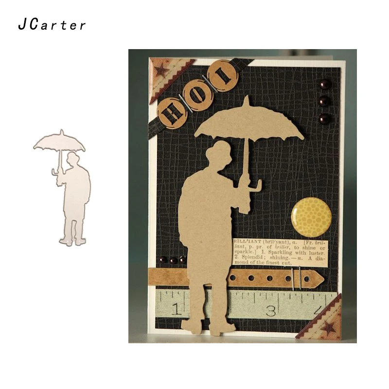 

JC 2019 New Arrival View of Back Umbrella Metal Cutting Dies for Scrapbooking DIY Embossing Folder Stencil Handmade Album Crafts