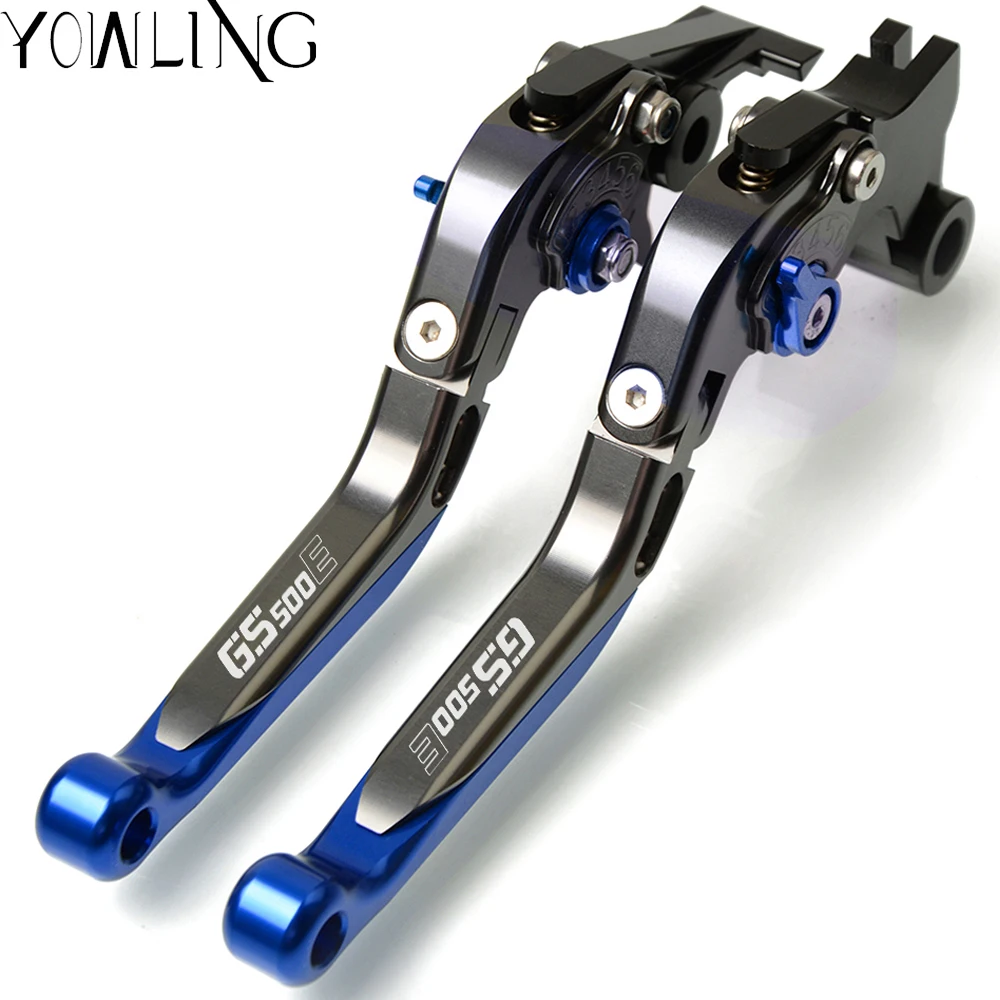 

Motorcycle CNC Billet logo Foldable Extendable Brakes Clutch Levers For SUZUKI GS500E 1994 1995 1996 1997 1998