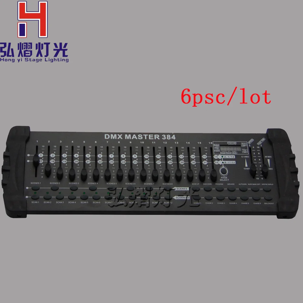 

6pcs/lot International Standard DJ 384 Dmx Controller Control Moving Head Beam Light Console DMX 384 Controller