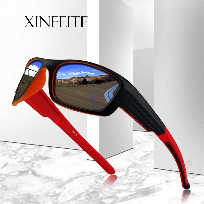 

Xinfeite Sunglasses 2018 New Fashion Sports Polarized UV400 Travel outdoor Sun Glasses For Men Women X425