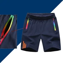 Летние шорты мужские брендовые дышащие бордшорты мужские повседневные Фитнес Боковые Полосатые шорты для бодибилдинга мужские s Спортивная одежда для бега
