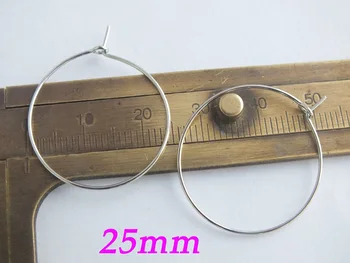 

Free shipping !! Z-4909 100PCS 25mm Fine Jewellery Components Handmade Findings Earring Hooks Fittings