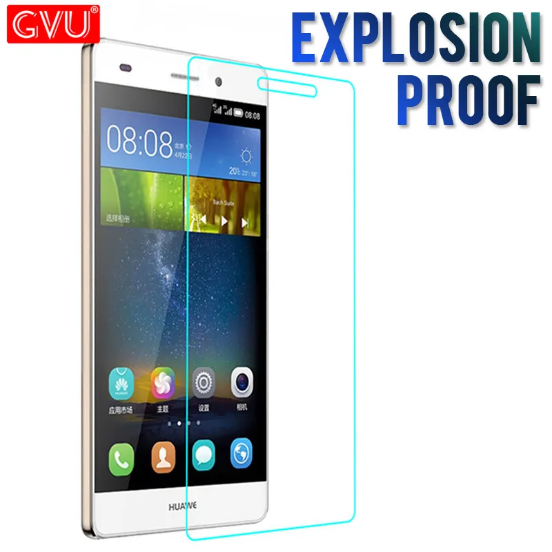

GVU 9H Tempered Glass For Huawei P20 P9 P10 P8 Lite Plus Pro Ultra-thin Screen Protector For Huawei P6 P7 P9 P20 Protective Film