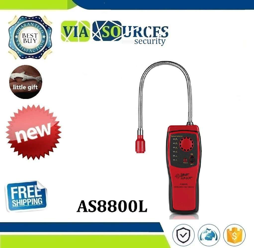 

Gas Analyzer Combustible gas detector port flammable natural gas Leak Detector Location Determine meter Tester Sound Light Alarm