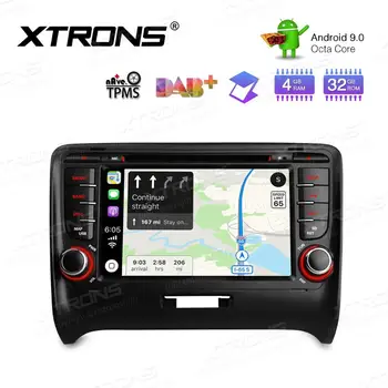 

7" Android 9.0 OS Car DVD Multimedia Navigation GPS Radio for Audi TT MK2 (8J) 2006-2014 with Car Play Function support BT WIFI