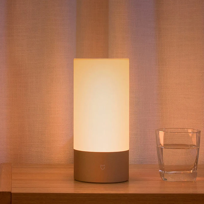  Xiaomi Mijia Mi Smart Bedside Lamp 2 Table Cylinder Touch Dimmable Lamp Bluetooth And WiFi Dual Con