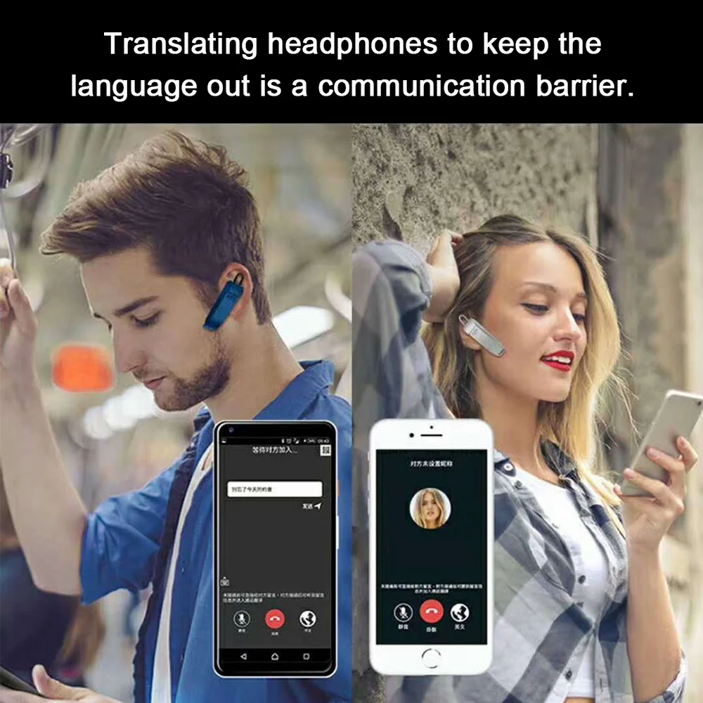 Intelligent 25Languages instant portable translator earphone voice device smart Wireless bluetooth earphone Dropshipping Intelligent 25Languages instant portable translator earphone voice device smart Wireless bluetooth earphone Dropshipping