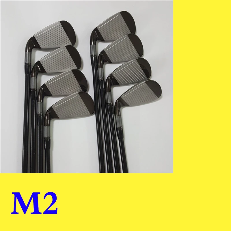 

M2 Golf Irons Clubs Set 4-9.P.S 8pcs Black Steel Graphite shaft Driver Fairway woods Hybrid Wedge Rescue Putter M 2 Project