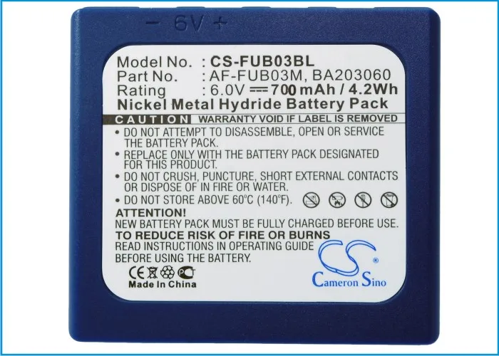 Cameron Sino 700 мАч батарея BA203060 для HBC BA222060 FUB 3A FUB3A Radiomatic Fub03A Micron 4 5|Цифровые