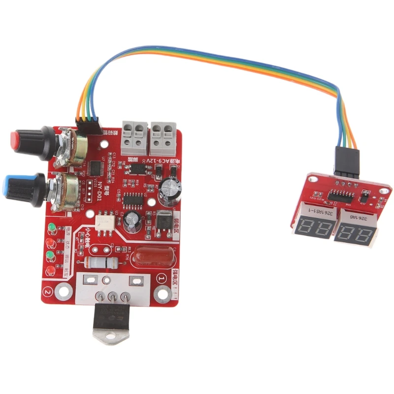 Spot Welder Machine Controller Time Panel Board Time Control Board 40A Current Controller with Digital Display