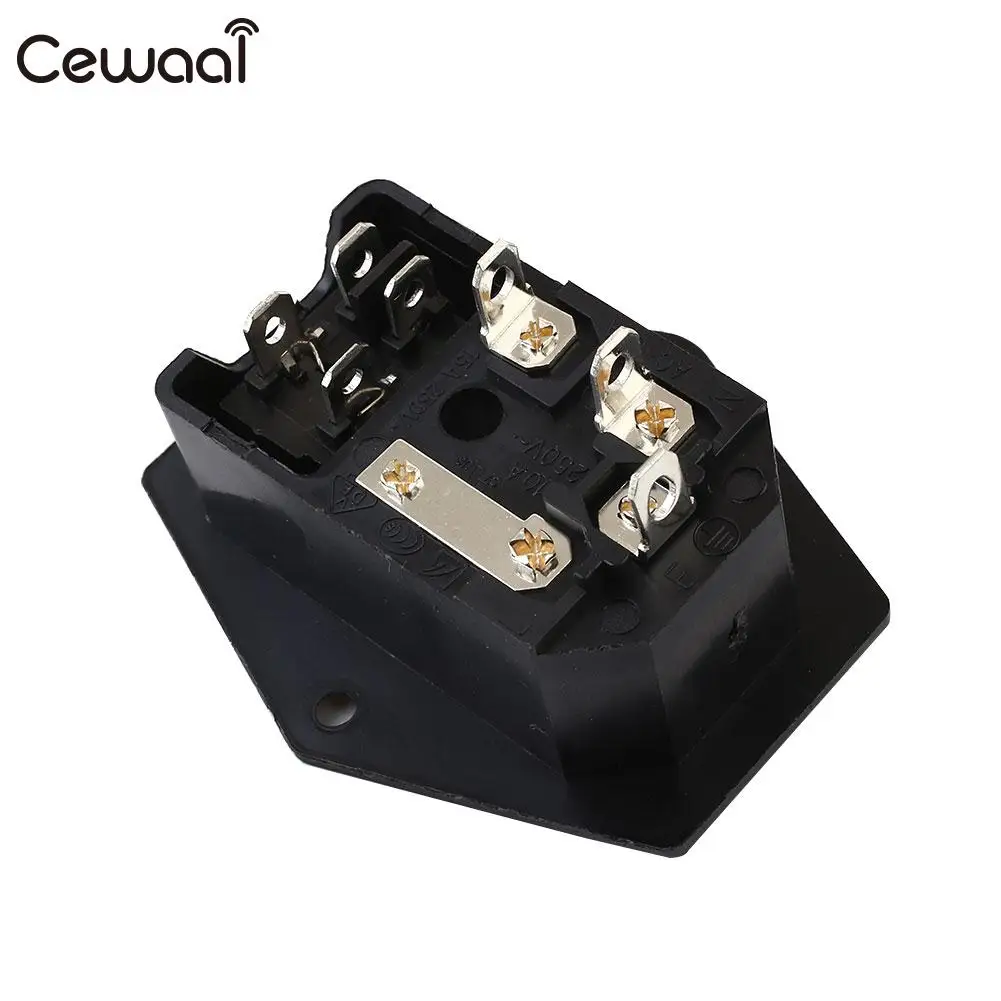 

For Arcade Game Switch Power Socket Module with Fuse Replacement DIY AC 250V