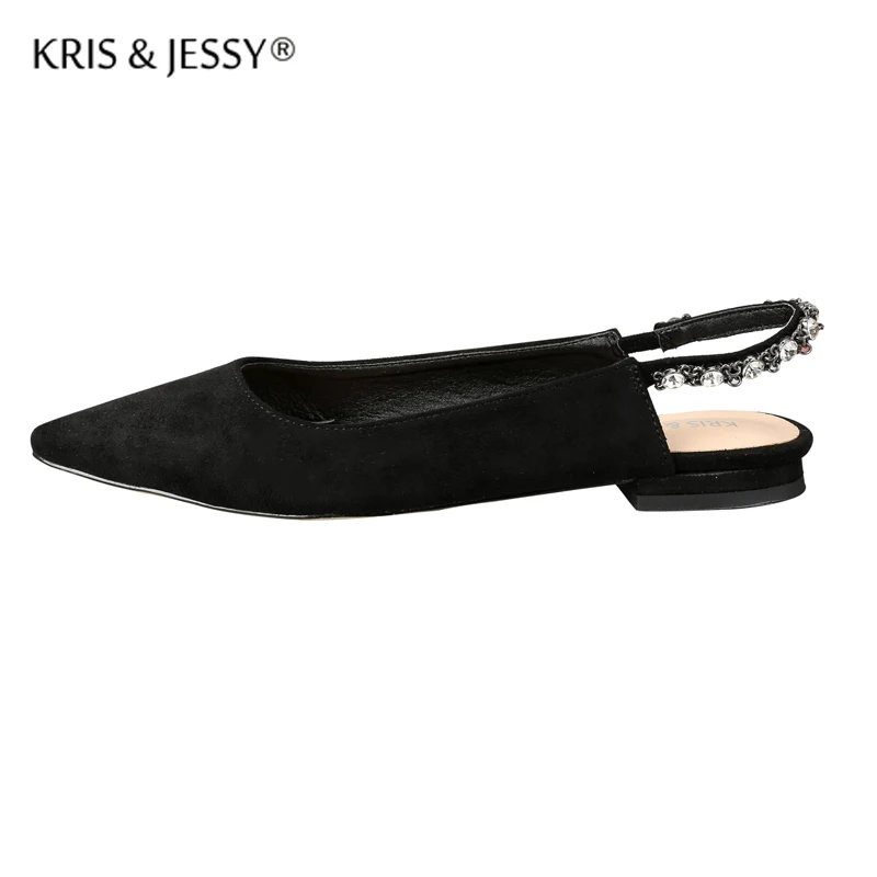 

2017 Fashion Women Shoes Woman Flats High Quality Suede Casual Comfortable Pointed Toe Rubber Women Flat Shoe Pearls New Flats