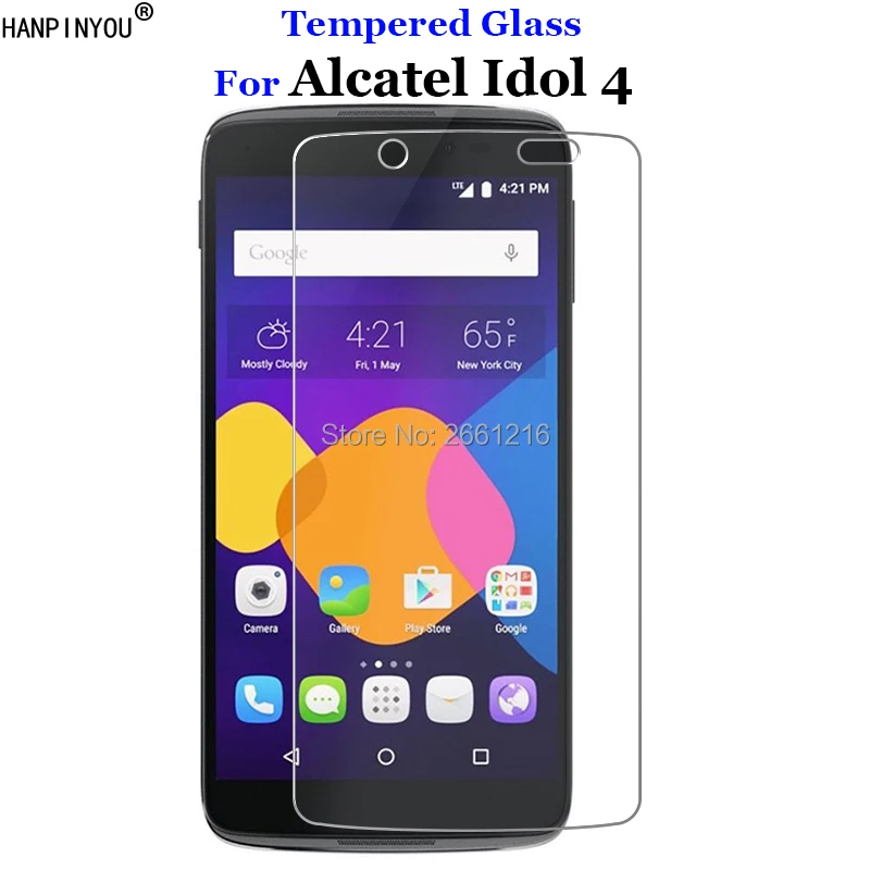Закаленное стекло 9H 2.5D Премиум Защитная пленка для Alcatel One Touch Idol 4 6055K 6055P 6055B 5 2