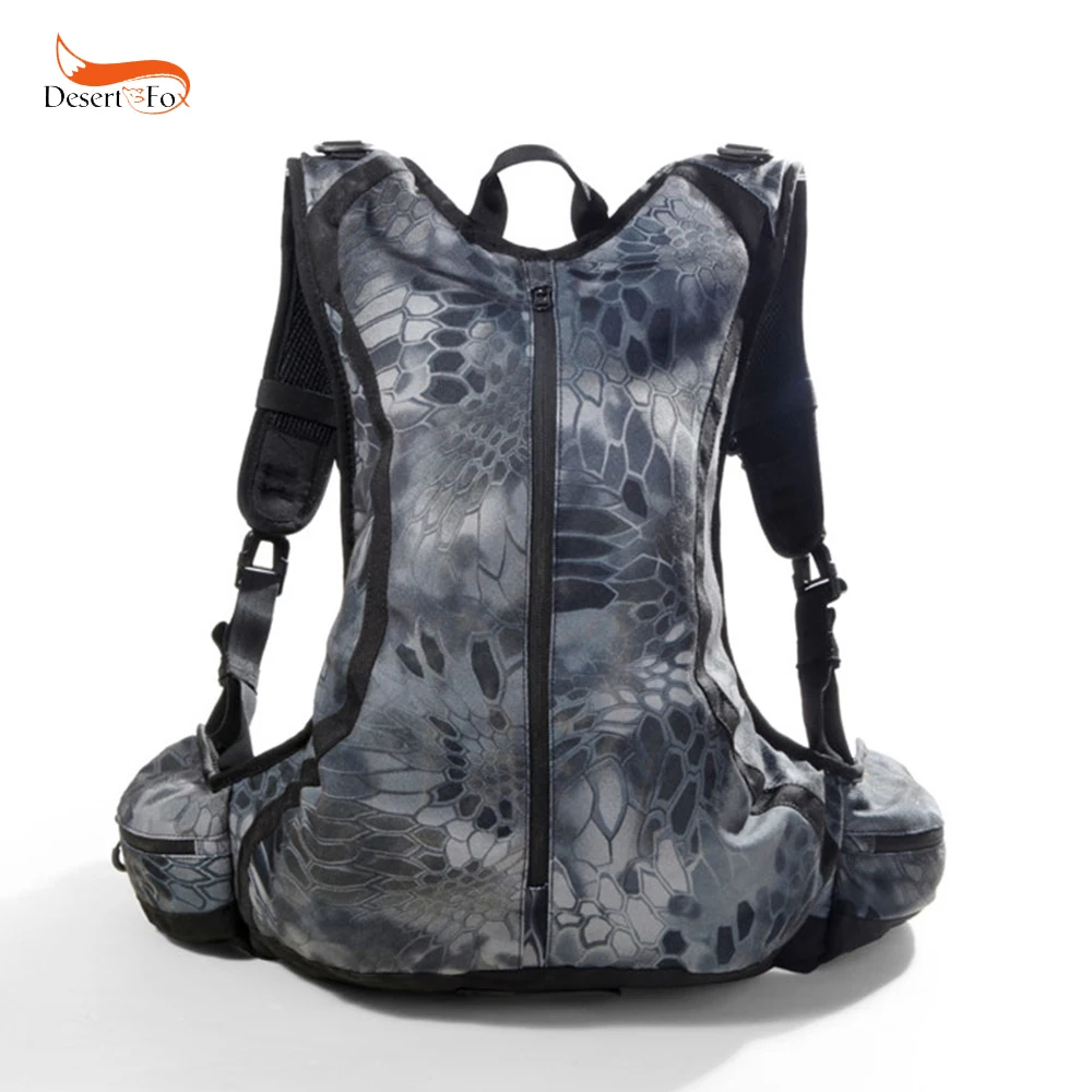 

Waterproof Outdoor Riding Backpack Mountaineering Hiking Camping Bag 20L Python Camouflage Carved Backpack