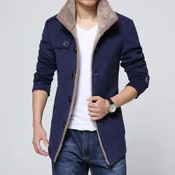 2019 Новая мужская одежда темно синее пальто овечья шерсть шерстяная куртка воротник мужской моды классические верхняя одежда весна и осень