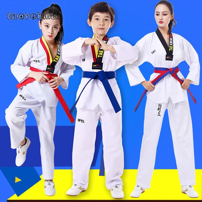 d Judo Karate Size 8,9 Belt 2/" inch Embroidered Black TKD Tae Kwon Do