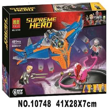 

10748 Marvel Guardians of the Galaxy The Milano vs. The Abilisk Aircraft Building Block Brick Toys