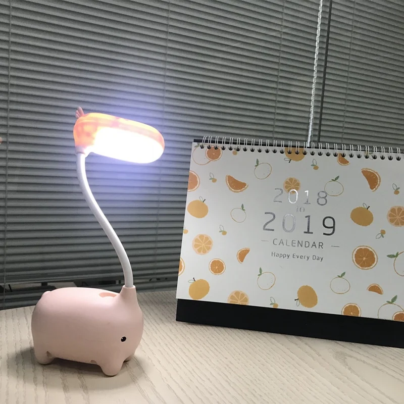 Креативная Светодиодная настольная лампа Rechargeble для детей 3 Вт милая с животными