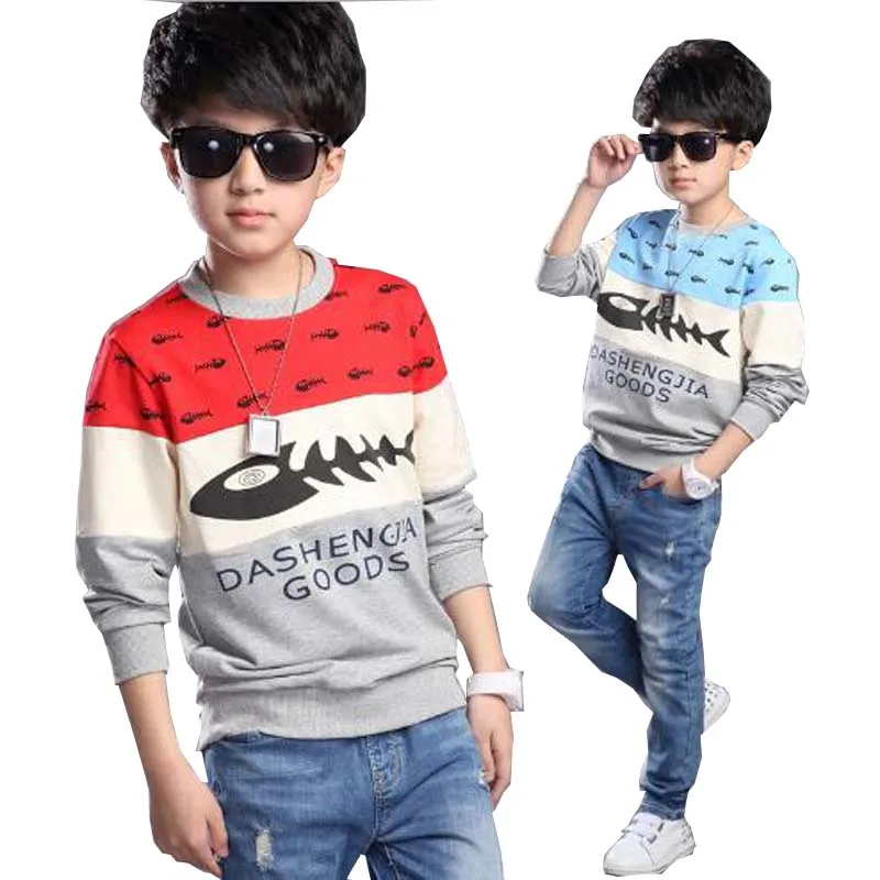 Boys outwear T Shirt Tops Children Clothing boys T Shirt big kids