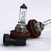 2 шт. H11 55 W 12 V Янтарная-белые Противотуманные фары галогенные лампы высокого Мощность Автомобильные светодиодные лампы фар автомобиля фары 4300 K