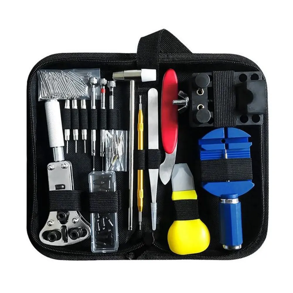 147Pcs Watch Repair Tool Kit Unpacker Link Spring Stick Remover Small Screwdriver Hammer Watch Precision Gadget Kit Tools