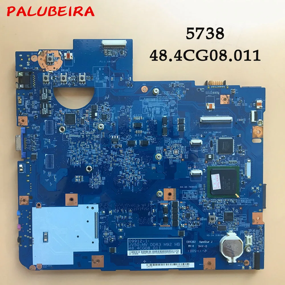 

PALUBEIRA 5738 5738G Laptop Motherboard For Acer 48.4CG08.011 Mainboard 100% working