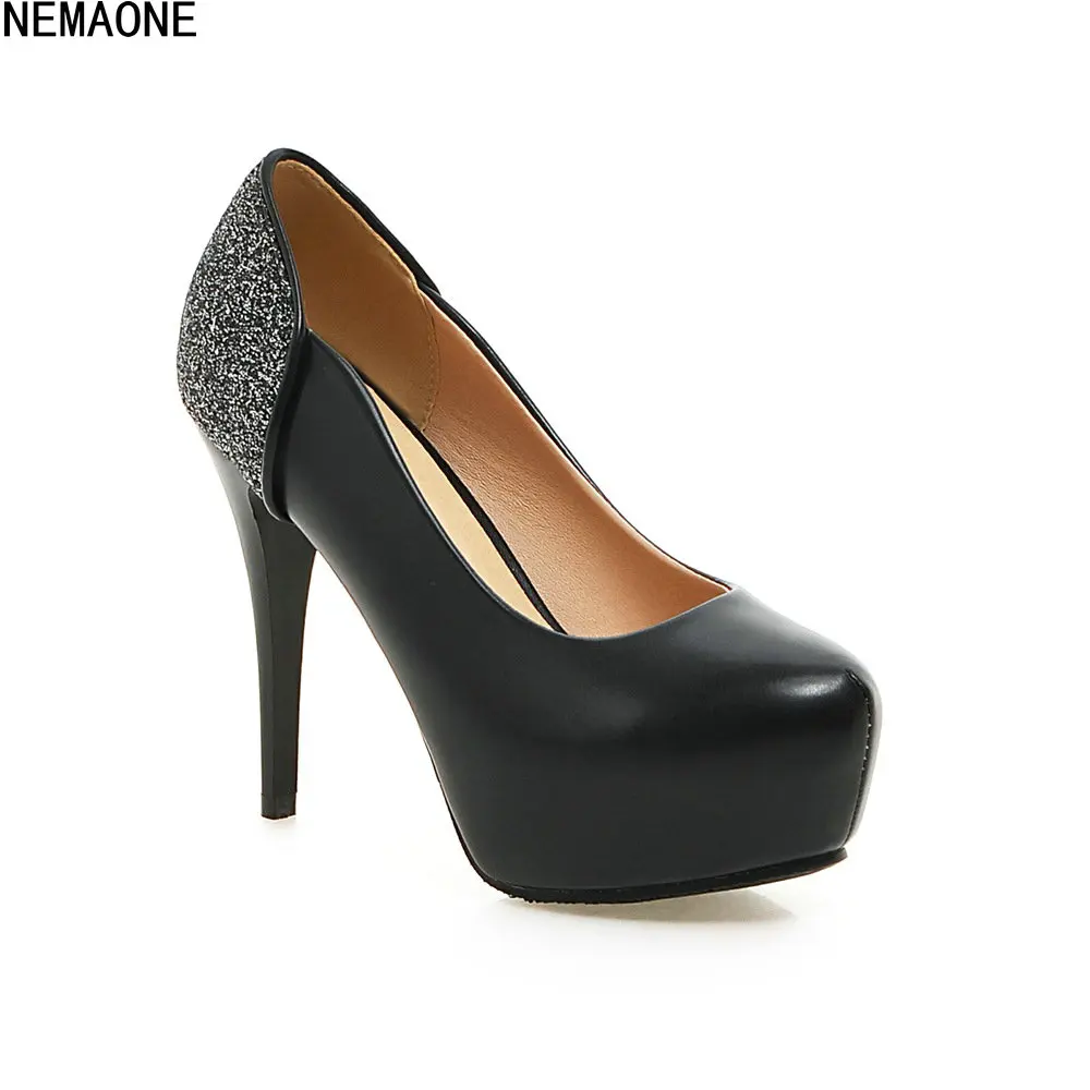 

2018 New Fashion Women Platform Shoes Bling Spring Autumn Women Pumps Sexy Thin Heels Sexy Slim Party Shoes High Heels