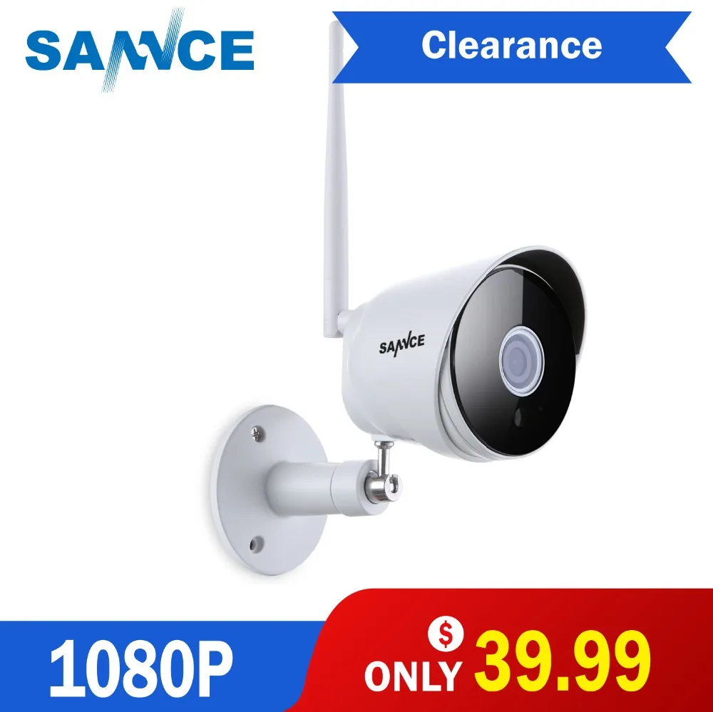 SANNCE HD CCTV Камара открытый Водонепроницаемый Ночное видение ик-onvif P2P безопасности Камара H.264 1080 P 2MP Беспроводной IP Камера Wi-Fi