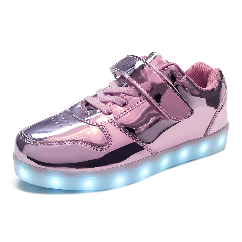 

Led luminous Shoes For Boys girls Fashion Light Up Casual kids 7 Colors USB charge new simulation sole Glowing children sneakers