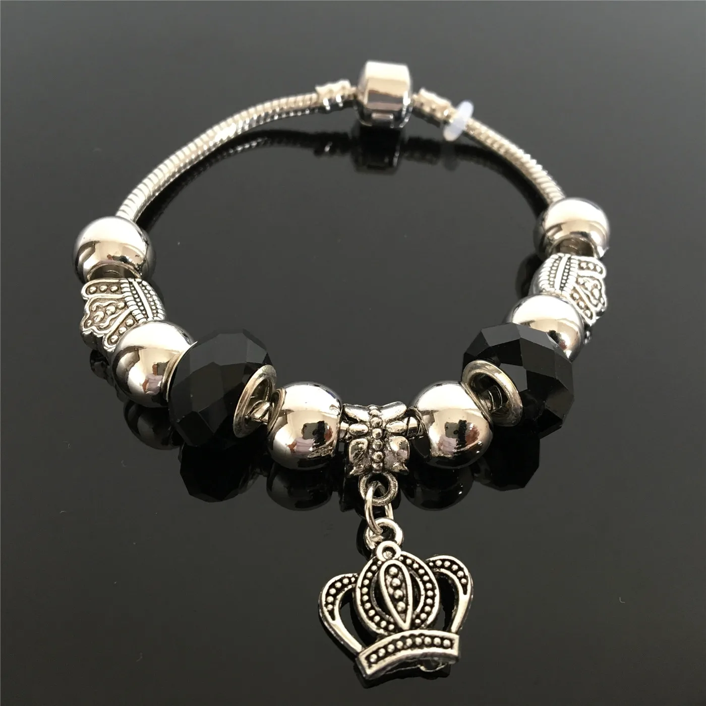

7285H Maya Myths Fashion Silver Charms Crystal Bracelet for Women Femme Pendant Brand Bracelet & Bangles Women Jewelry