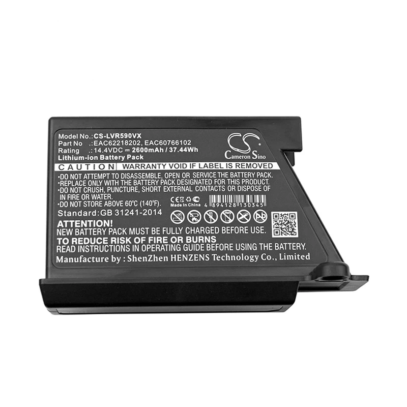 Для LG EAC62218202 пол подметания робот батарея VR34406LV 2600 mAh/37,44wh 14,4 V