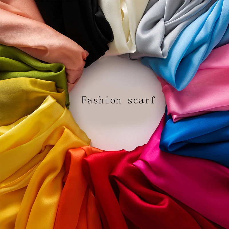 

New Luxury Brand Fashion Silk Soft Shawls Women Beach Holiday Scarf Thin Wraps Pashmina Foulard Long Size Bandana hijab