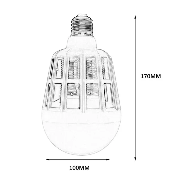 110 ~ 220 V Elektromos Szúnyoggyilkos Izzó Uv 15W Led Bug Zapper Light Mosquito Repeller Lighting Killing Fly Dual Countion Lámpa - Image 6