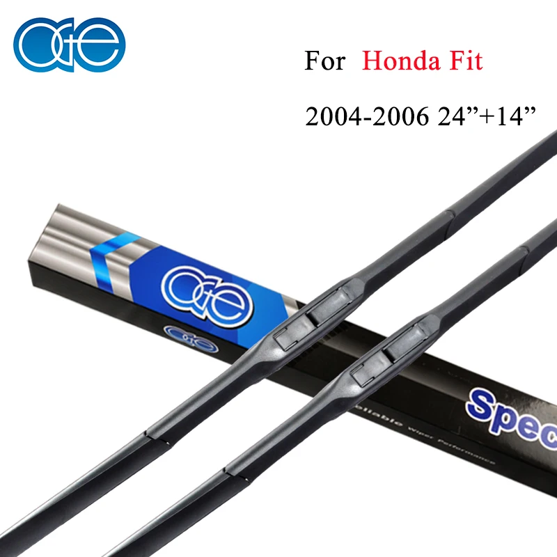 Oge Wiper Blades For Honda Fit 2004 2005 2006 Windscreen Natural Rubber