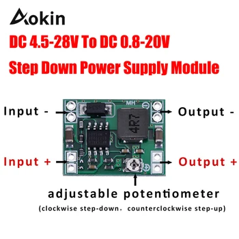 

Ultra-small Mini Dc-dc Step Down Power Supply Module 3a Adjustable Buck Converter For Arduino Replace Lm2596 24v To 12v 9v 5v 3v