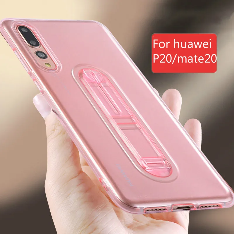 

Luxury Invisible Silicone Ring Holder Stand Phone Case For Huawei mate10 lite p20 pro Honor 7A 7C Pro Y6 Y7 Y9 2018 TPU case
